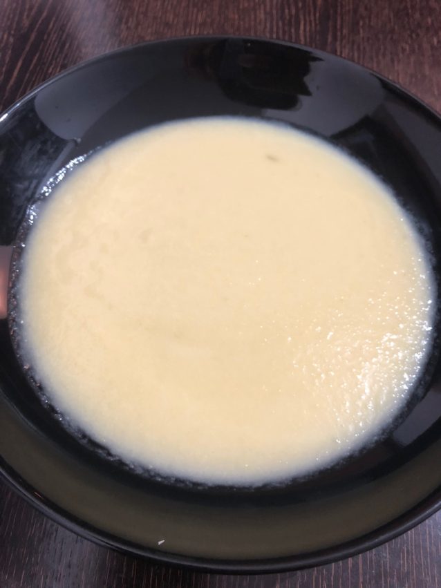 Crema de calabacín y puerro