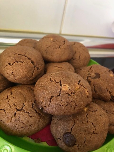 Galletas de tres chocolates